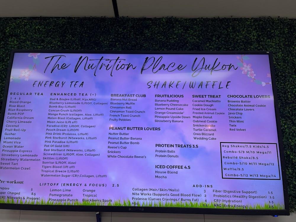 The Nutrition Place Yukon Menu image 3